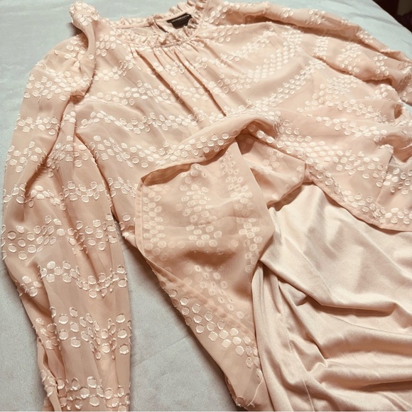 NWOT Light Pink Liz Claiborne 2-Piece Tank Top & Blouse Set, Women's Size XL - Picture 3 of 6